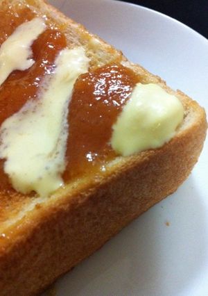 ウチカフェ柿ジャムバニラ-レシピのメイン写真