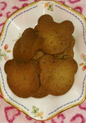 黒胡麻＆黒糖のクッキー-レシピのメイン写真