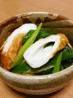 九条ネギ と 竹輪の煮物-レシピのメイン写真