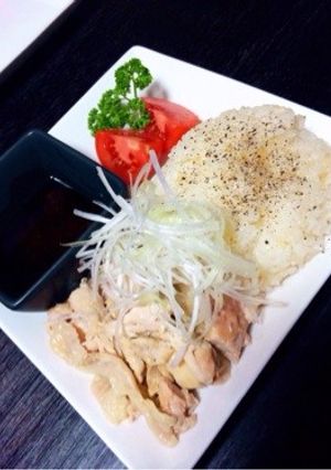 簡単おうちカフェごはん♡海南鶏飯-レシピのメイン写真