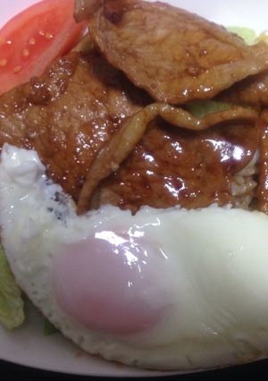 ＊休日のランチにも＊カフェ風豚丼-レシピのメイン写真