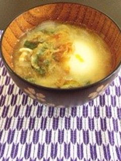 簡単コク旨*ピリ辛ゴマ味噌汁-レシピのメイン写真