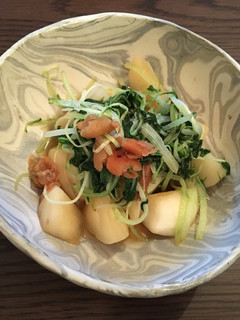 水菜とかぶの梅肉炒め-レシピのメイン写真