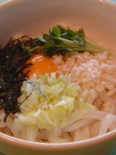 とろ~りあつあつ!釜玉うどん-レシピのメイン写真