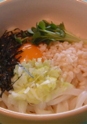 とろ～りあつあつ！釜玉うどん-レシピのメイン写真