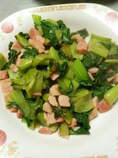 中華風青梗菜(チンゲンサイ)の炒めもの-レシピのメイン写真