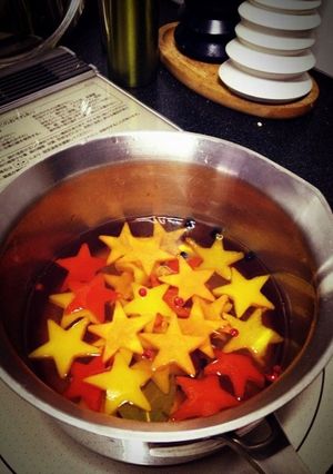 お弁当の彩り！パプリカの型抜きピクルス-レシピのメイン写真