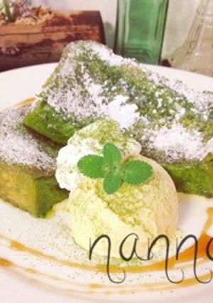 お抹茶フレンチトースト( •ॢ◡-ॢ)-レシピのメイン写真
