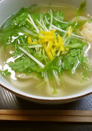 簡単^^減塩柚子うどん-レシピのメイン写真