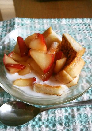 サクッ！トロ～♪りんごと食パンデザート-レシピのメイン写真