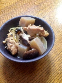 鶏肉とこんにゃくのあっさり煮もの-レシピのメイン写真