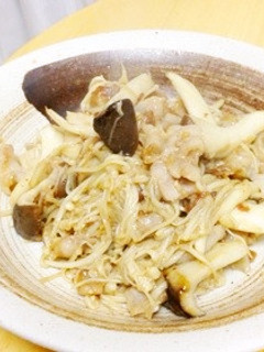 ご飯がススム♪豚とキノコの味噌炒め♪-レシピのメイン写真