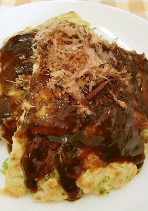 ★豚こま切れで＊お好み焼き＊作りました♪-レシピのメイン写真