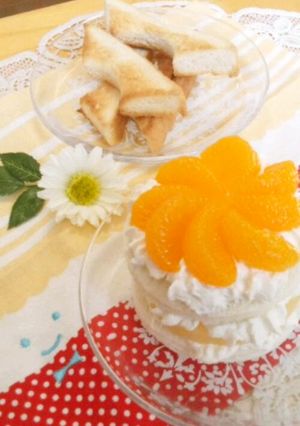 フルーツのせて♪ヨーグルトクリームパン-レシピのメイン写真