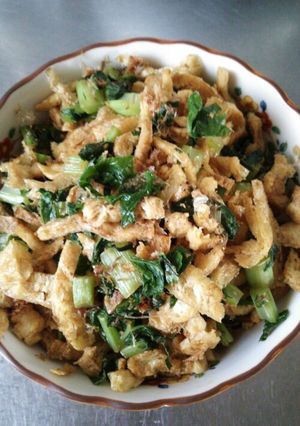 大根葉と油揚げの炒め物-レシピのメイン写真