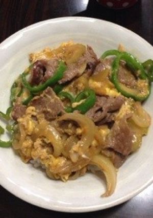生姜焼き卵とじ丼-レシピのメイン写真