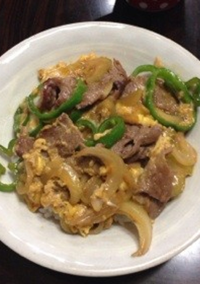 生姜焼き卵とじ丼-レシピのメイン写真