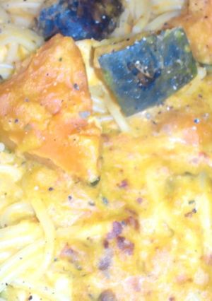 かぼちゃのスープパスタ-レシピのメイン写真