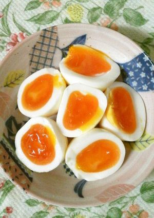 白くてつやつや☆半熟塩味たまご-レシピのメイン写真