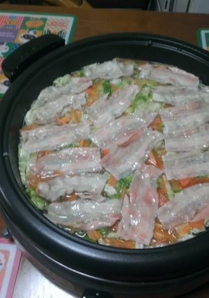 野菜たっぷり豚バラ鍋-レシピのメイン写真