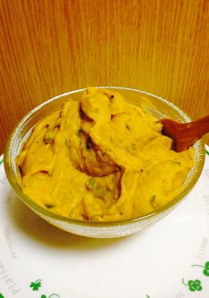 スプーンで食べる♪かぼちゃサラダ-レシピのメイン写真