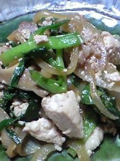 ニラと豆腐のオイスター炒め-レシピのメイン写真