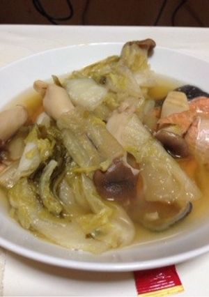 柚子と鮭のポン酢煮-レシピのメイン写真