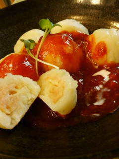 米粉だんご☆トマトソースで-レシピのメイン写真