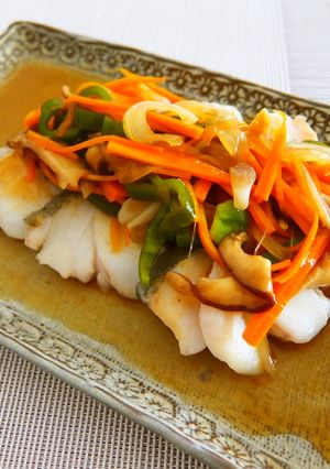 真鱈の野菜たっぷり甘酢あんかけ-レシピのメイン写真