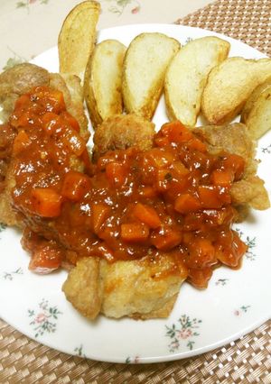 チキンステーキ～トマトソースがけ～-レシピのメイン写真