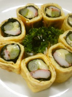 簡単!彩り 卵焼き~? 卵巻き?-レシピのメイン写真