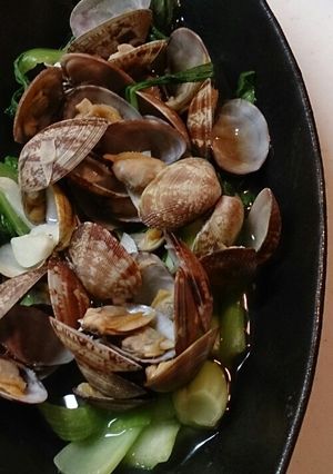 ◎チンゲン菜とあさりの酒蒸し◎-レシピのメイン写真