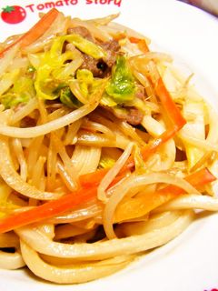 マヨ&ポン酢好きに捧げる~焼きうどん-レシピのメイン写真