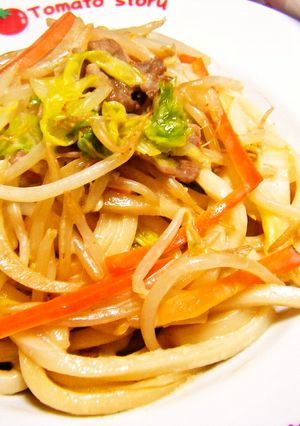 マヨ＆ポン酢好きに捧げる～焼きうどん-レシピのメイン写真