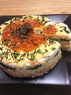 簡単!ちらし寿司ケーキ-レシピのメイン写真