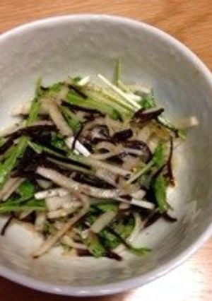 大根、水菜の浅漬け(^_^)-レシピのメイン写真