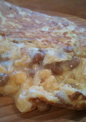 シンプル納豆オムレツ-レシピのメイン写真