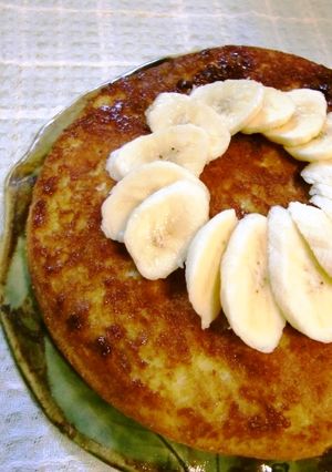 簡単！フライパンde米粉バナナケーキ-レシピのメイン写真