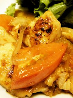 鶏胸肉❆トマト生姜焼き-レシピのメイン写真