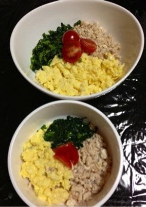 離乳食 親子で三色丼-レシピのメイン写真
