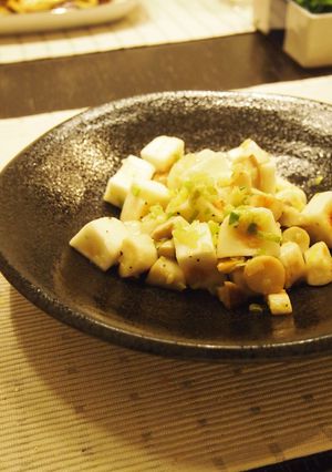 コロコロはんぺんとエリンギのネギ塩炒め-レシピのメイン写真