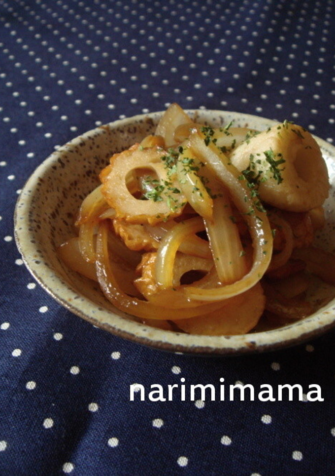 お弁当に☆ちくわと玉ねぎの麺つゆ炒め-レシピのメイン写真