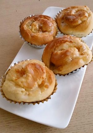 レモンとオレンジのふわふわロールパン♪-レシピのメイン写真