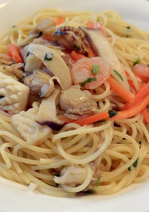 中華風☆シーフードとエリンギのパスタ-レシピのメイン写真