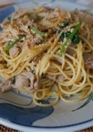 残り野菜で五右衛門風スパゲティ-レシピのメイン写真