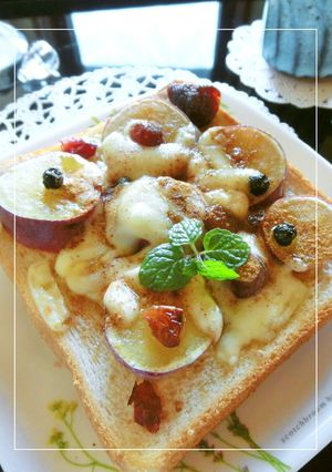 さつま芋のメイプルチーズトースト-レシピのメイン写真