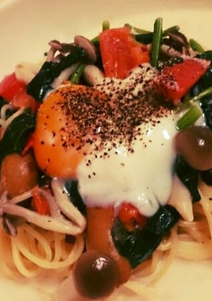 和風スープカルボナーラ-レシピのメイン写真