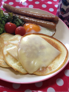 朝のパンケーキ-レシピのメイン写真