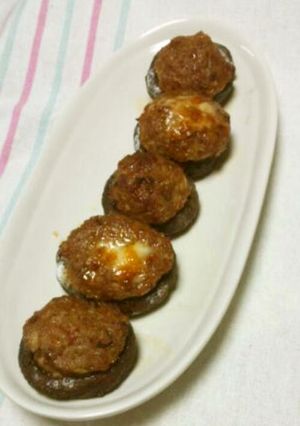 椎茸 ピリ辛 肉味噌 焼き 旨っ!!-レシピのメイン写真