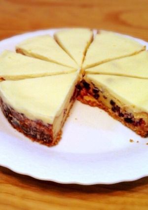 ドライフルーツ入りベイクドチーズケーキ-レシピのメイン写真